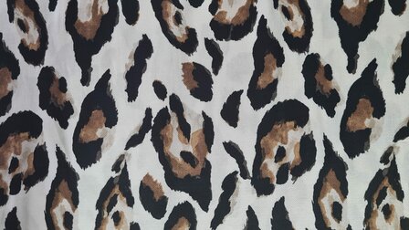 Viscose Satin Leo Off White