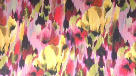 Viscose Stretch Satin Blurry  
