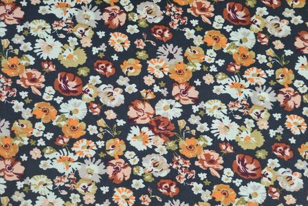 Viscose Crepe Little Flower Antra