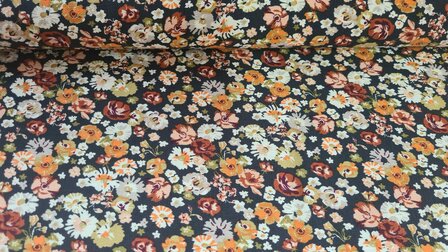 Viscose Crepe Little Flower Antra