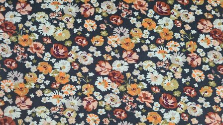 Viscose Crepe Little Flower Antra