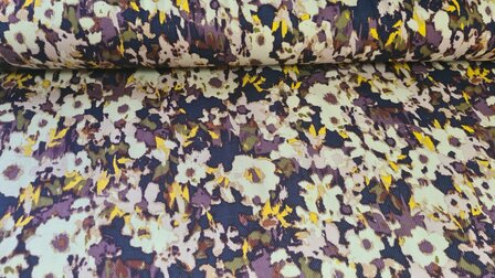 Heavy Jersey Flowers Lilac