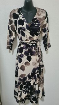 Viscose Crincle Flowers Green