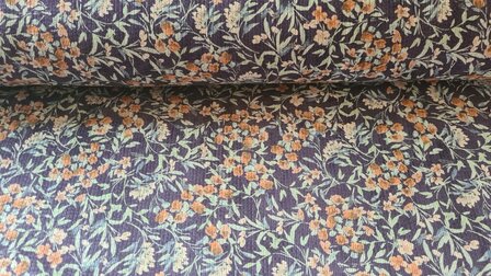 Stretch-Cord Flowers Blue