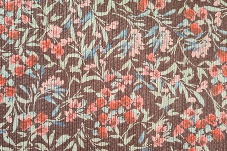 Stretch-Cord Flowers Brown