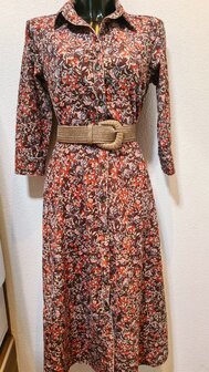 Stretch-Cord Flowers Brown