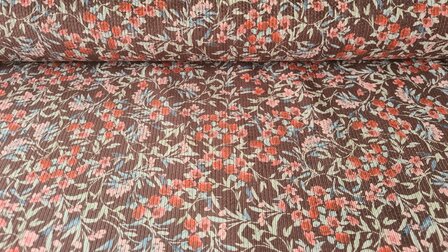 Stretch-Cord Flowers Brown