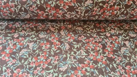 Stretch-Cord Flowers Brown