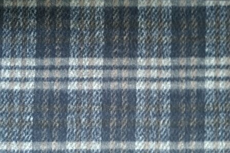 Wooltouch Check Navy/Grey