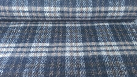 Wooltouch Check Navy/Grey
