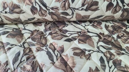 Double Stepped Flowers Brown
