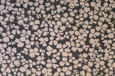 Viscose Crepe Little Flower Ros&eacute;