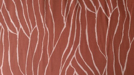 Viscose Twill Abstract Brick