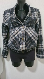 Wooltouch Check Navy/Grey