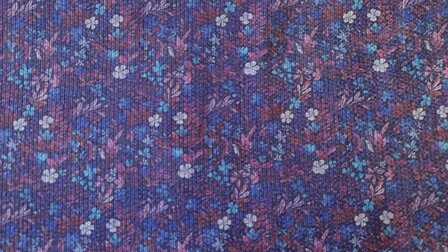 Stretch-Cord Little Flowers Purple