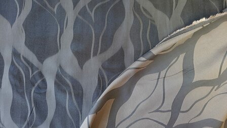 Viscose Jacquard Abstract Brown