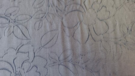 Viscose Jacquard Flower Brown