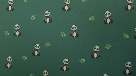 French Terry Panda Green