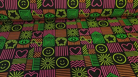 French Terry Smiley Neon