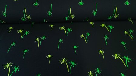 French Terry Flower Neon