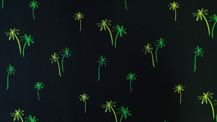 French Terry Flower Neon