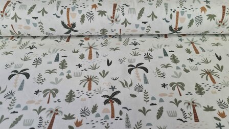 Cotton Jersey Tree Off White