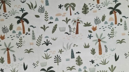 Cotton Jersey Tree Off White