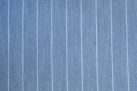 Pin Stripe Stretch Blue