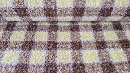 Teddy Boucl&eacute; Check Lilac