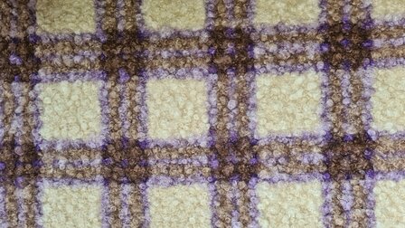 Teddy Boucl&eacute; Check Lilac