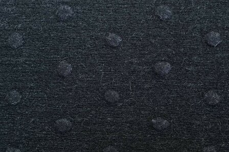 Boiled Wool Dots Black