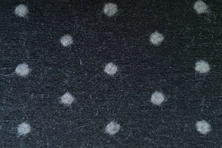 Boiled Wool Dots Black/Grey