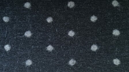 Boiled Wool Dots Black/Grey