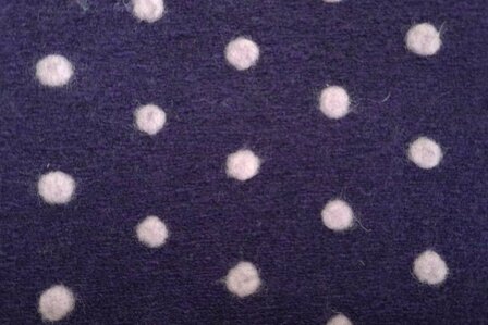 Boiled Wool Dots Purple/Ros&eacute;