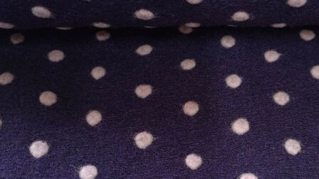 Boiled Wool Dots Purple/Ros&eacute;