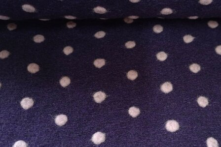 Boiled Wool Dots Purple/Ros&eacute;