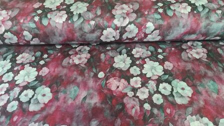 Punta Romance Flowers Red