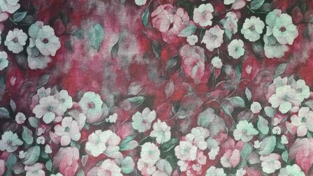 Punta Romance Flowers Red