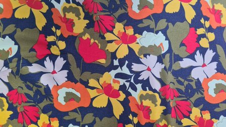 Punta Flower Navy/Yellow