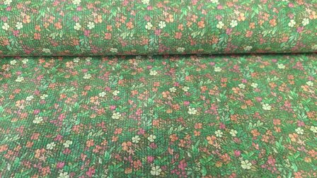 Stretch-Cord Little Flowers Green