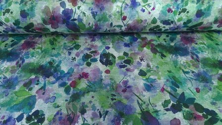 Punta Painted Flowers Green