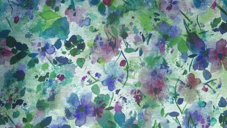 Punta Painted Flowers Green