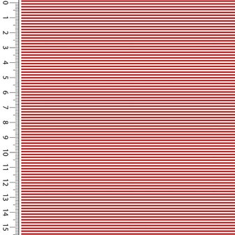 Boordstof Strepen Rood