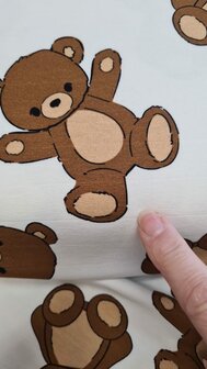 French Terry Bears Off White