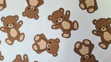 French Terry Bears Off White