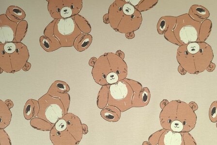 French Terry Bears Sand