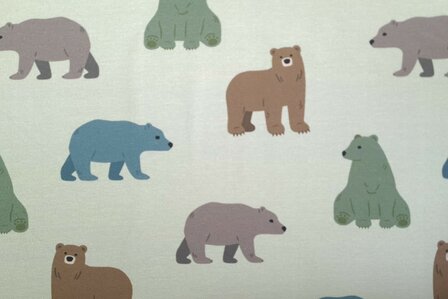 French Terry Bears Beige