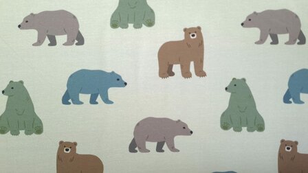 French Terry Bears Beige