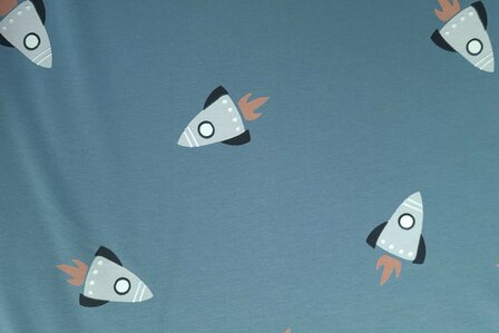 French Terry Rocket Blue