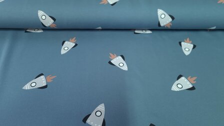 French Terry Rocket Blue